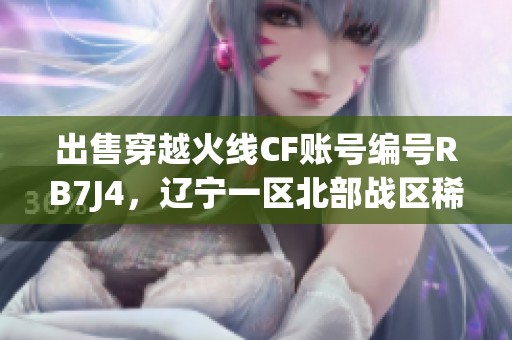 出售穿越火線CF賬號編號RB7J4，遼寧一區北部戰區稀有資源！