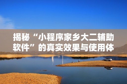 揭秘“小程序家鄉大二輔助軟件”的真實效果與使用體驗