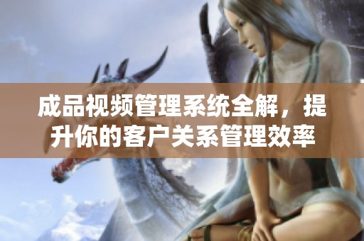 成品視頻管理系統全解，提升你的客戶關系管理效率