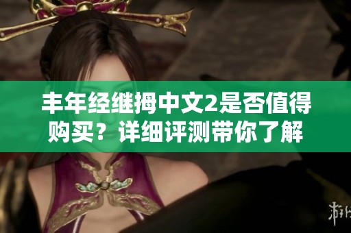 豐年經繼拇中文2是否值得購買？詳細評測帶你了解