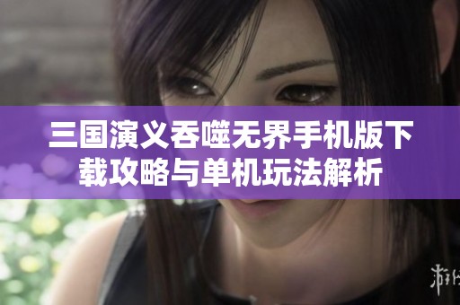 三國演義吞噬無界手機版下載攻略與單機玩法解析