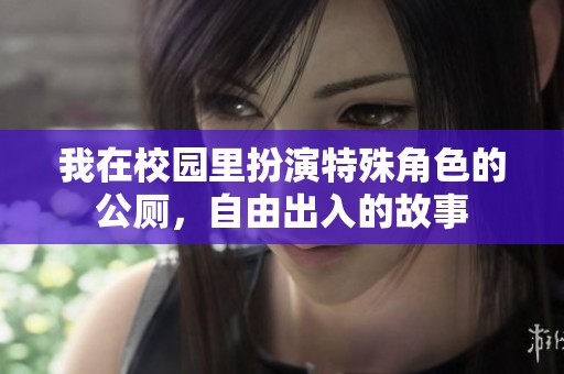 我在校園里扮演特殊角色的公廁，自由出入的故事
