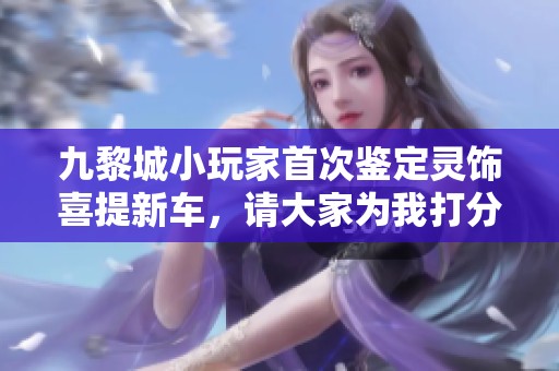 九黎城小玩家首次鑒定靈飾喜提新車，請大家為我打分點評！