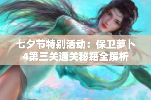 七夕節(jié)特別活動(dòng)：保衛(wèi)蘿卜4第三關(guān)通關(guān)秘籍全解析