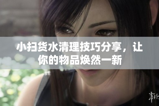 小掃貨水清理技巧分享，讓你的物品煥然一新