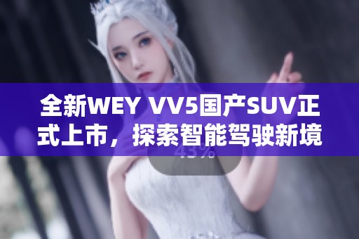 全新WEY VV5國產SUV正式上市，探索智能駕駛新境界