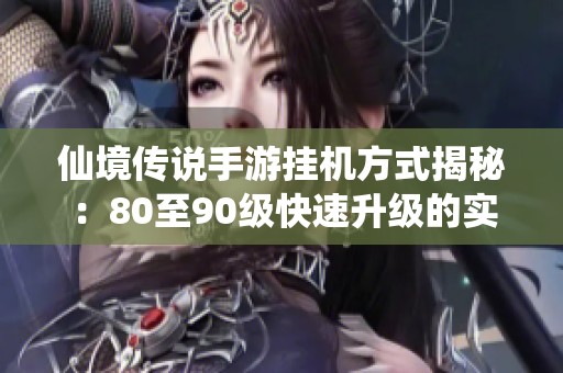 仙境傳說手游掛機方式揭秘：80至90級快速升級的實用攻略