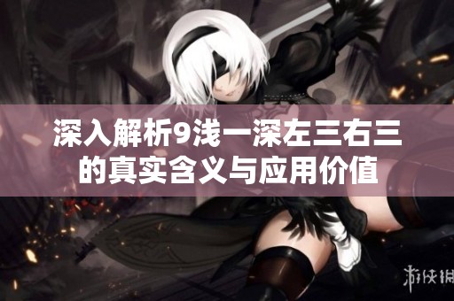 深入解析9淺一深左三右三的真實含義與應用價值