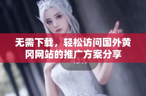 無需下載，輕松訪問國外黃岡網站的推廣方案分享