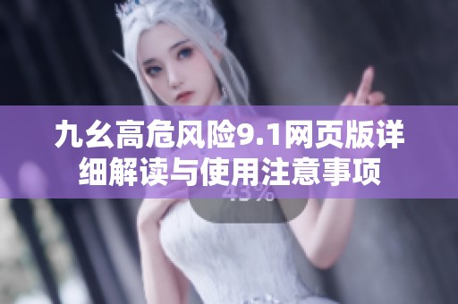 九幺高危風險9.1網頁版詳細解讀與使用注意事項