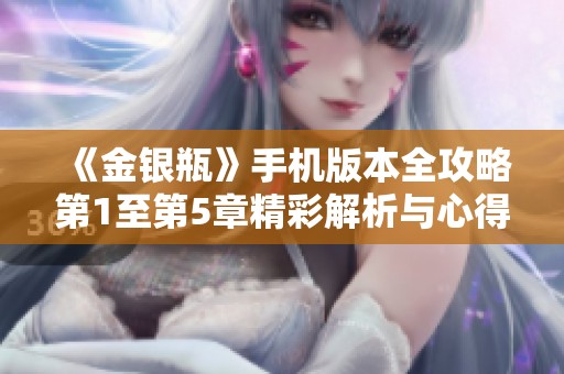 《金銀瓶》手機版本全攻略第1至第5章精彩解析與心得分享