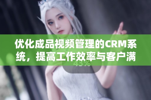 優(yōu)化成品視頻管理的CRM系統(tǒng)，提高工作效率與客戶滿意度