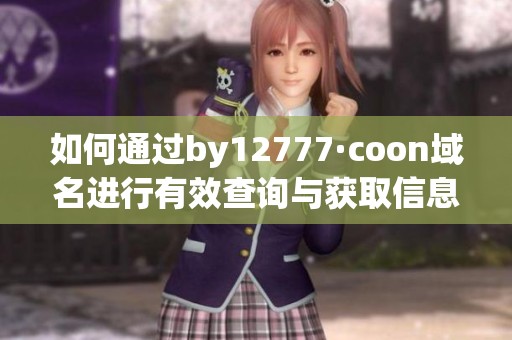 如何通過by12777·coon域名進行有效查詢與獲取信息