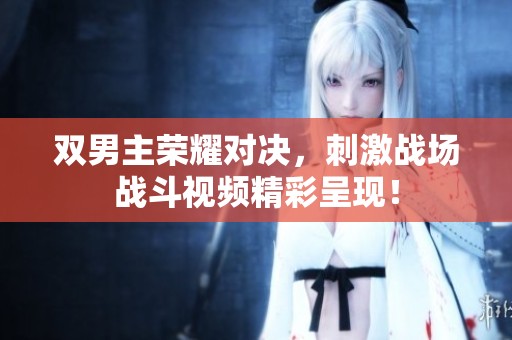 雙男主榮耀對決，刺激戰場戰斗視頻精彩呈現！