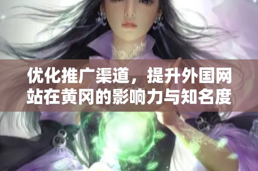 優化推廣渠道，提升外國網站在黃岡的影響力與知名度