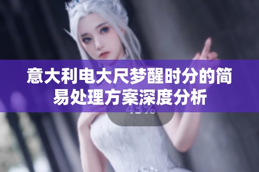 意大利電大尺夢醒時分的簡易處理方案深度分析