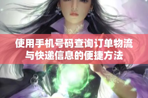 使用手機(jī)號碼查詢訂單物流與快遞信息的便捷方法