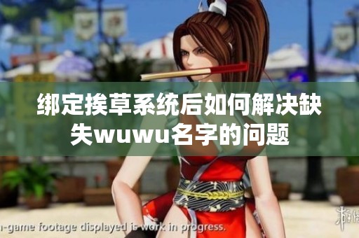 綁定挨草系統后如何解決缺失wuwu名字的問題