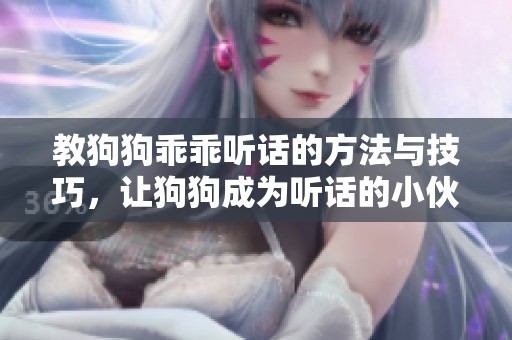 教狗狗乖乖聽話的方法與技巧，讓狗狗成為聽話的小伙伴