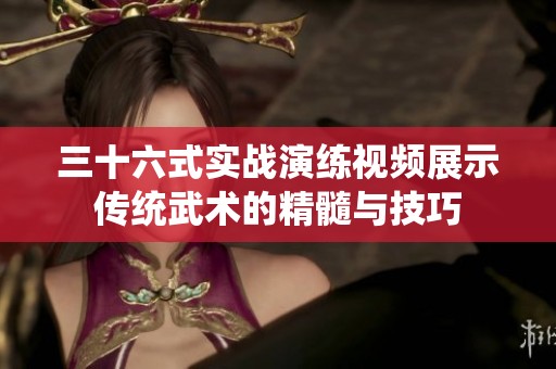 三十六式實戰演練視頻展示傳統武術的精髓與技巧