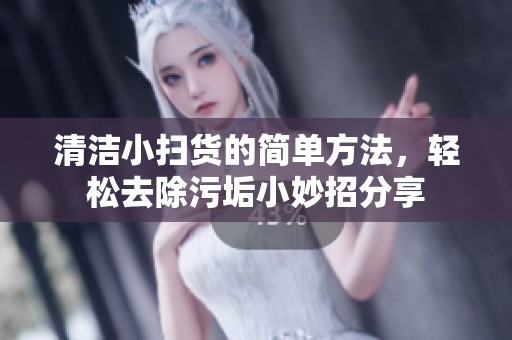 清潔小掃貨的簡單方法，輕松去除污垢小妙招分享