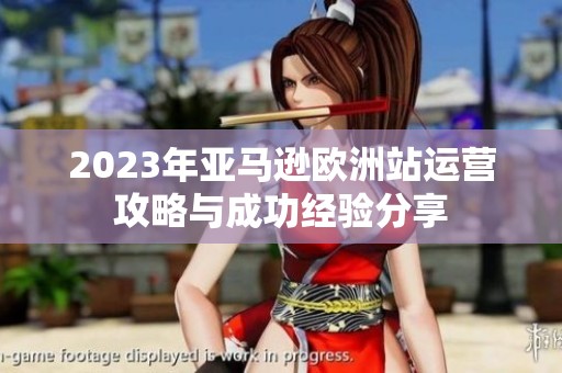 2023年亞馬遜歐洲站運(yùn)營攻略與成功經(jīng)驗(yàn)分享