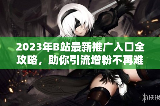 2023年B站最新推廣入口全攻略，助你引流增粉不再難