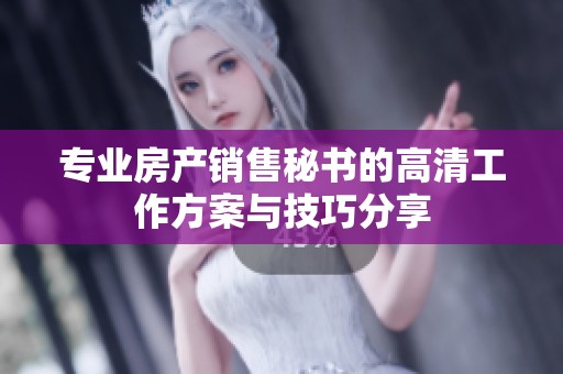 專業房產銷售秘書的高清工作方案與技巧分享
