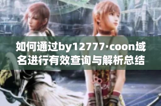 如何通過by12777·coon域名進行有效查詢與解析總結