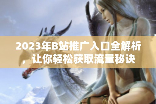 2023年B站推廣入口全解析，讓你輕松獲取流量秘訣
