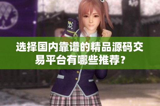 選擇國內靠譜的精品源碼交易平臺有哪些推薦？