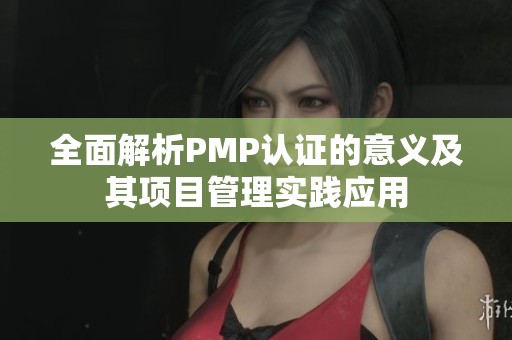 全面解析PMP認證的意義及其項目管理實踐應用