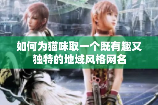 如何為貓咪取一個(gè)既有趣又獨(dú)特的地域風(fēng)格網(wǎng)名