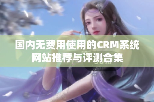 國內無費用使用的CRM系統網站推薦與評測合集