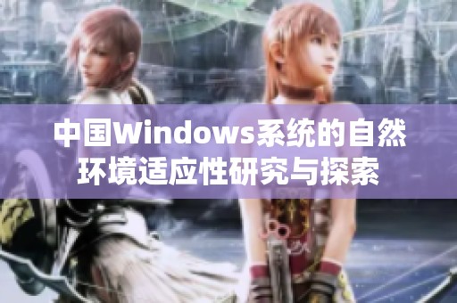 中國Windows系統的自然環境適應性研究與探索