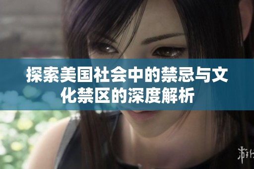 探索美國(guó)社會(huì)中的禁忌與文化禁區(qū)的深度解析