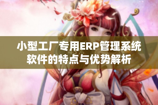 小型工廠專用ERP管理系統軟件的特點與優勢解析