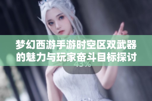 夢幻西游手游時空區雙武器的魅力與玩家奮斗目標探討