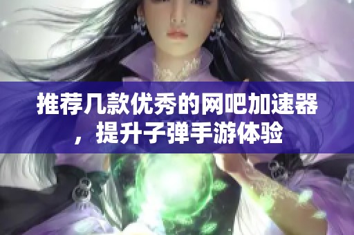 推薦幾款優(yōu)秀的網(wǎng)吧加速器，提升子彈手游體驗(yàn)