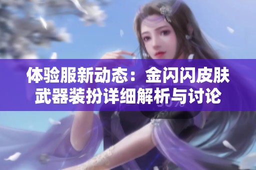 體驗服新動態：金閃閃皮膚武器裝扮詳細解析與討論