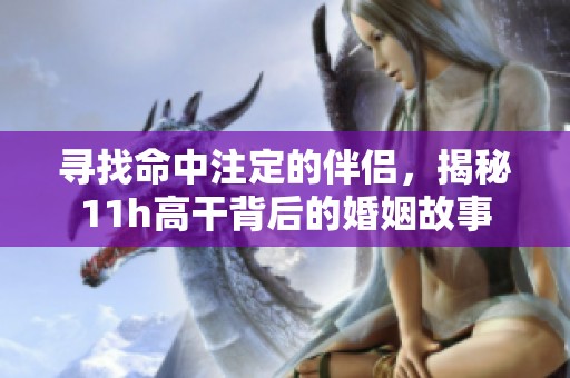 尋找命中注定的伴侶，揭秘11h高干背后的婚姻故事