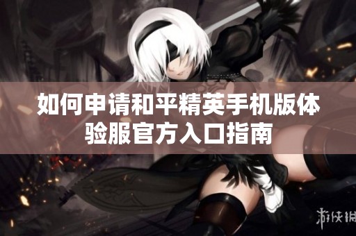 如何申請和平精英手機版體驗服官方入口指南