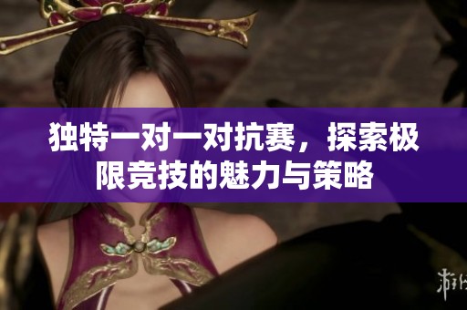 獨(dú)特一對(duì)一對(duì)抗賽，探索極限競(jìng)技的魅力與策略