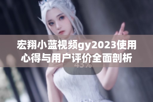 宏翔小藍視頻gy2023使用心得與用戶評價全面剖析