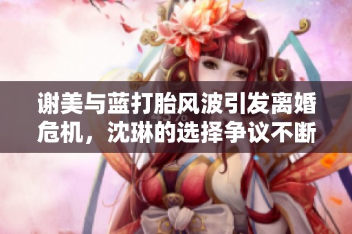 謝美與藍打胎風波引發離婚危機，沈琳的選擇爭議不斷