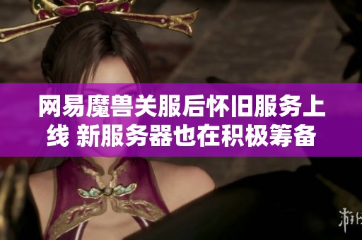網易魔獸關服后懷舊服務上線 新服務器也在積極籌備中