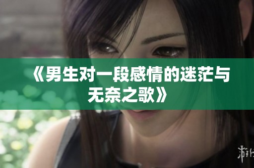 《男生對一段感情的迷茫與無奈之歌》