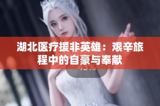 湖北醫療援非英雄：艱辛旅程中的自豪與奉獻