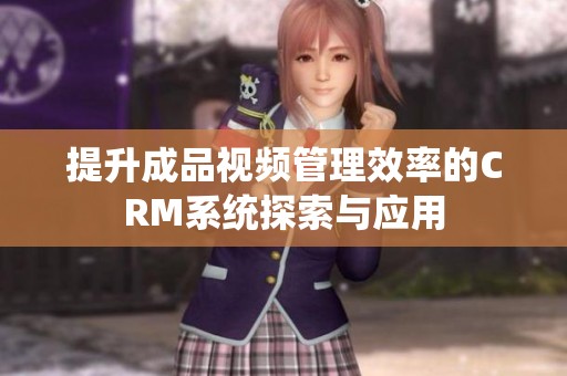 提升成品視頻管理效率的CRM系統探索與應用