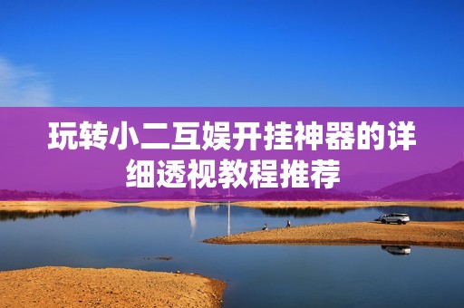 玩轉小二互娛開掛神器的詳細透視教程推薦